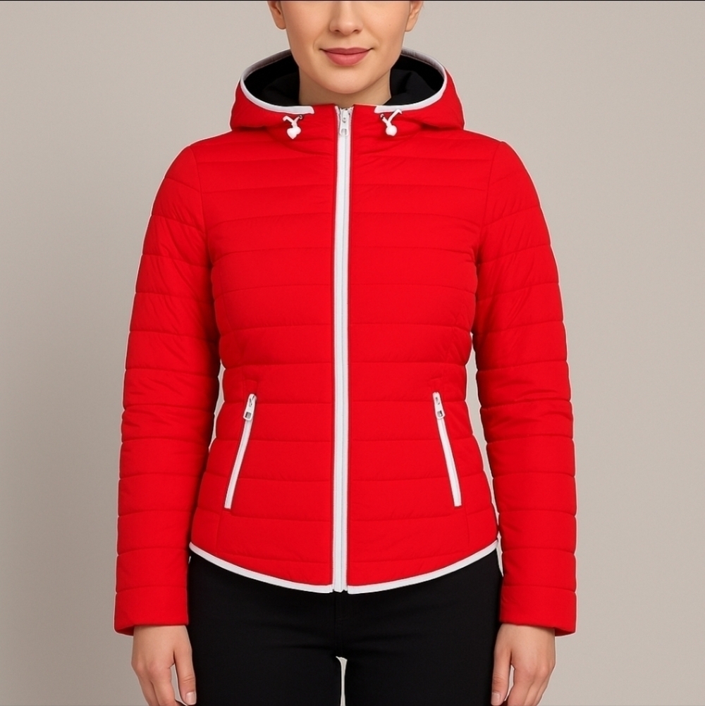 Moose Knuckles Red Redpath Hooded Down Jacket M